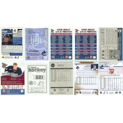 Mattias Ohlund 9x card lot incl Sticker