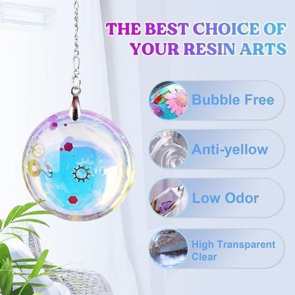 LET'S RESIN UV Resin, 1500G Odorless, Low Shrinkage, Clear Ultraviolet Epoxy Res