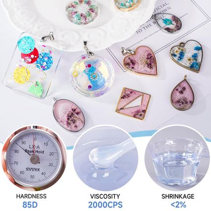 LET'S RESIN UV Resin, 1500G Odorless, Low Shrinkage, Clear Ultraviolet Epoxy Res