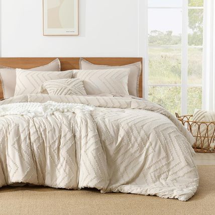 Litanika California King Comforter Set Beige, 3 Pieces Cal King Oversized King C