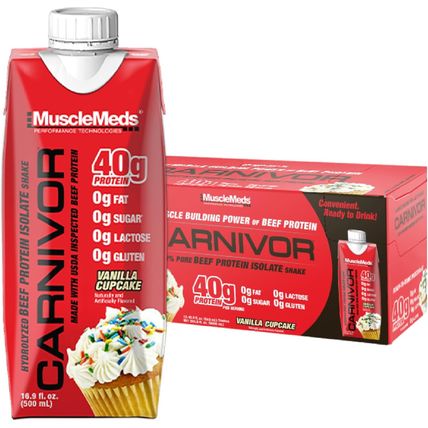 Musclemeds Carnivor RTD, Ready to Drink Protein, Lactose Free, Sugar Free, 40G I