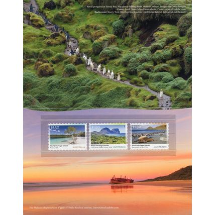 STAMP PACK: 2025, UNESCO WORLD HERITAGE ISLANDS, SET OF 3 STAMPS