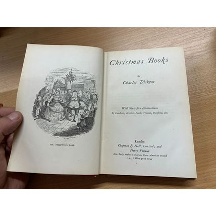 RARE* 1914 CHARLES DICKENS CHRISTMAS BOOKS FIRESIDE EDITION HB BOOK (P3)