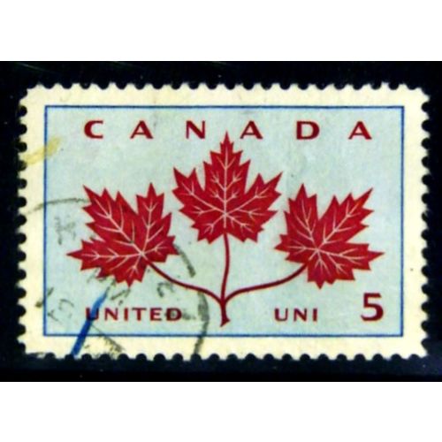 CANADA 1964 SG 542 5c MAPLE LEAVES FINE USED #2