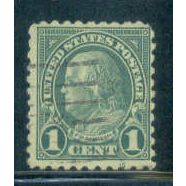 Used 581 1c Benjamin Franklin Barely Clears A16320