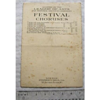 1919 Festival Choruses, A Festival Chime