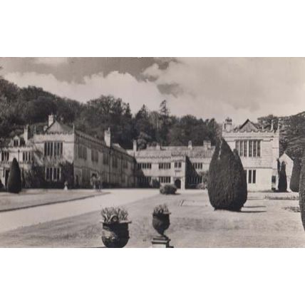 Bodmin Lanhydrock House From East + Grounds Stunning Vintage Real Photo Postcard