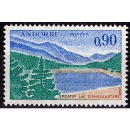 ZAYIX French Andorra 166A MNH Landscapes Pond of Engolasters 071823S72M