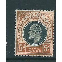 natal stamps edward sg134 hm sg 134 crown ca hm