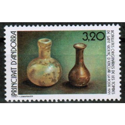 1991 Andorra - Sc# 405 Mint NH - Bottles / archaeology 3.20fr