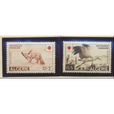 Algeria Stamps Scott #B88 To B89, Mint Hinged