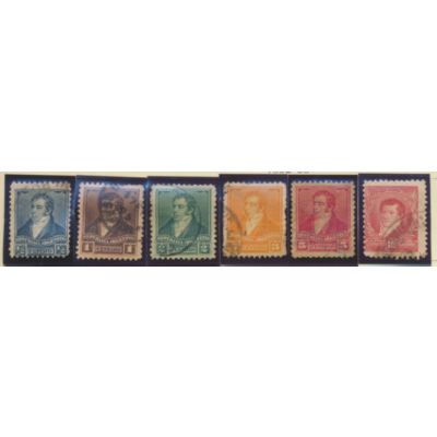 Argentina Stamps Scott #92 To 98, Used