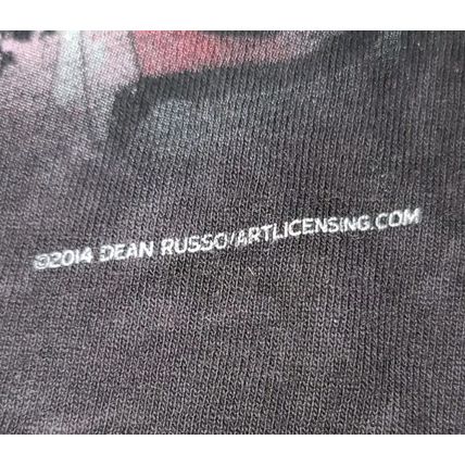 3D Tees Dean Russo Art Tie Dye T-Shirt 2014 Dog Black Size S Pitbull Lovers Gift