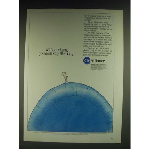 1985 CM Connecticut Mutual Life Insurance Ad - Without vision, you don't stay