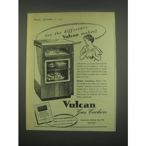 1949 Vulcan Cooker Ad - See the difference Vulcan makes