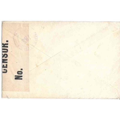 Haiti CENSORED 1918 to USA Censor Tape nicely tied with #183