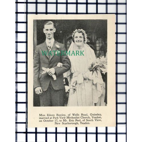 C7089) Miss Eileen Rawley Guiseley Eric Peel New Scarborough Yeadon - 1936
