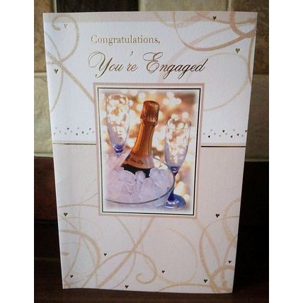 Engagement Card - Glitter Card - 001