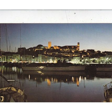 Cannes Le Port et le Suquet France Postcard posted VGC
