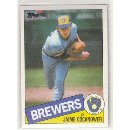 1985 Topps Baseball card 576 Jaime Cocanower RC