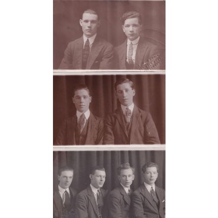 Tottenham London 3x Portrait Studio Old Postcard s