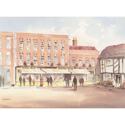 Worcester Furniture Exhibition Centre Painting Postcard