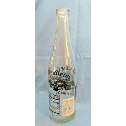 Blenheim Diet Ginger Ale empty bottle! Clear/Black lettering. 12 oz. Fast Ship!