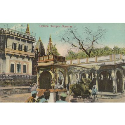Golden Temple Benaras India Antique Postcard