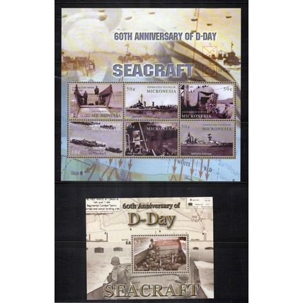 Micronesia 591-592 MNH Military War D-Day Ships Seacraft ZAYIX 0224M0235