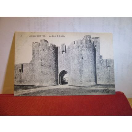 la porte, Reine, AIGUES-MORTES, GARD, FRANCE unused antique postcard date 1908 =
