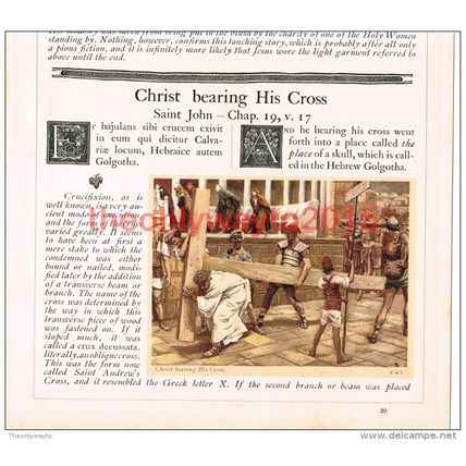 Christ Bearing His Cross, J J Tissot, Book Illustration (Print), c1897