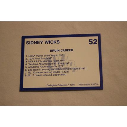 Sidney Wicks 1991 Collegiate Collection UCLA NO. 52