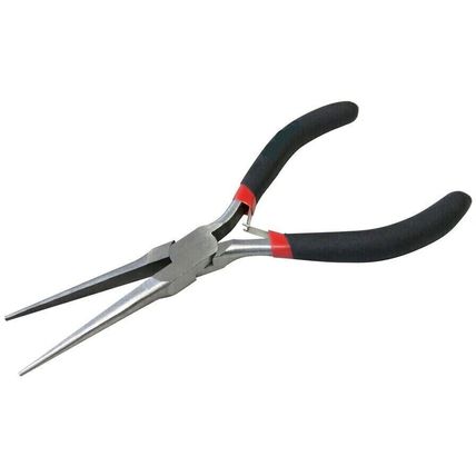 MINI PROCISION LONG NEEDLE NOSE PLIERS SPRUNG GRIP HANDLE HOBBY CRAFT JEWELLERY