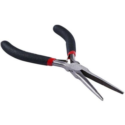 MINI PROCISION LONG NEEDLE NOSE PLIERS SPRUNG GRIP HANDLE HOBBY CRAFT JEWELLERY