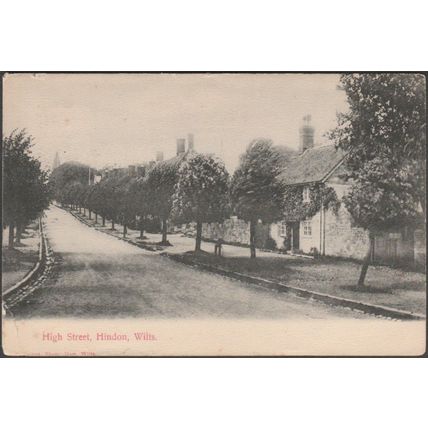 High Street, Hindon, Wiltshire, 1912 - Holmes Postcard