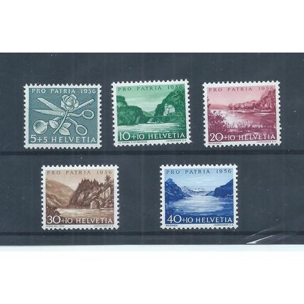 Switzerland stamps. 1956 Pro Patria MNH SG 571 - 575 (AH107)