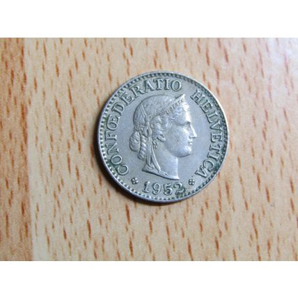 Switzerland 1952 10 Rappen Coin