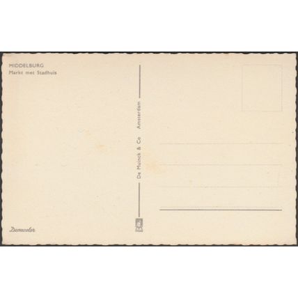 Markt met Stadhuis, Middelburg, c.1960s - De Muinck Briefkaart