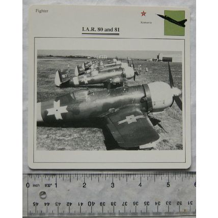 I.A.R. 80 and 81 - Romania - Fighter - Collectors Club Card