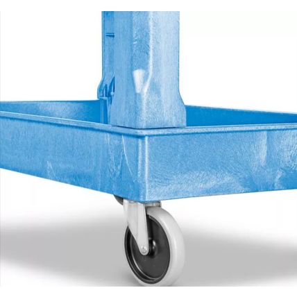 Uline Utility Cart - 45 x 25 x 33", Blue