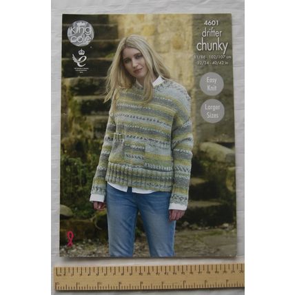 Vintage: King Cole 4601 easy knit sweater, chunky, 81-107 cm, 32-42 inch