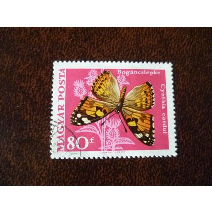 Hungary 1969 Butterflies Moths 80fi Painted Lady fine used stamp SG2441 insects