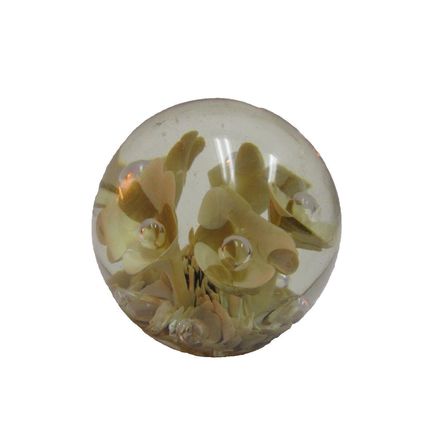 Vintage Brass Glass Globe Terrarium Lamp Accent Lightup White Roses Lantern Rare