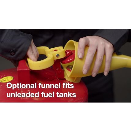 Eagle 5 Gallon Type I Red Safety Gas Can for Gasoline with Flame Arrester, Self-