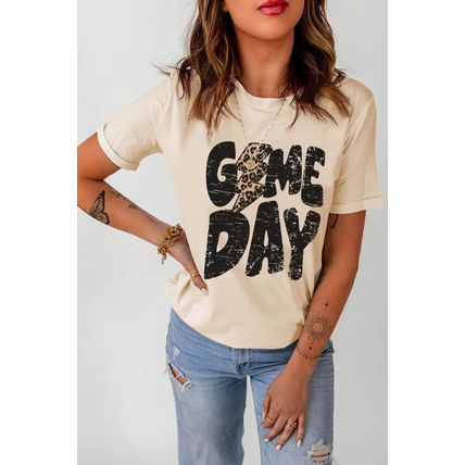 Khaki Game Day Football Season Trendy T Shirt