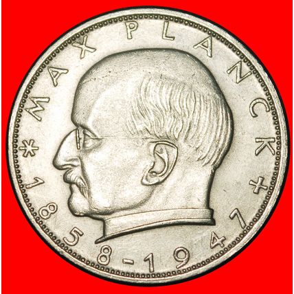 Ⰶ NOBEL PRIZE 1918:GERMANY★2 MARKS 1969F PLANCK (1858-1947)★LOW START★NO RESERVE