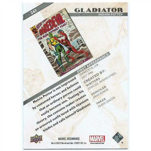 2012 Marvel Beginnings 2 - #243 - Gladiator