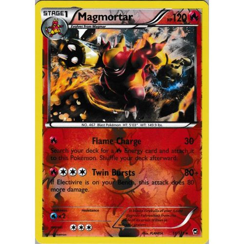 Pokemon XY Furious Fists 11/111 Magmortar Rev Holo