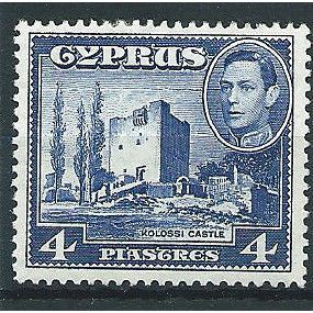Cyprus 1951 SG156b 4pi Ultramarine Mounted Mint ... .
