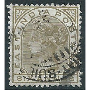 India 1876 SG80 6a Olive-Bistre Fine Used .. ..